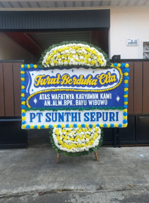 Papan Bunga Duka di Payung